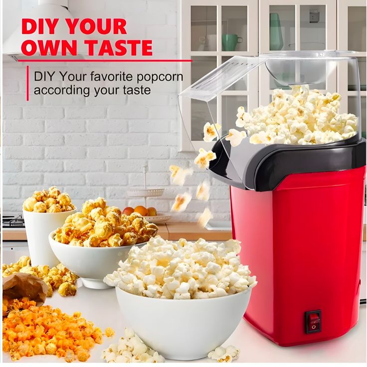 Hot Air Popcorn Maker آلة صنع الفشار بالهواء الساخن