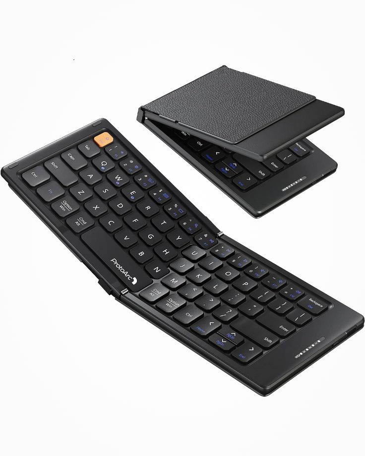 Foldable Bluetooth Keyboard with Touchpad لوحة مفاتيح بلوتوث قابلة للطي مع لوحة لمس